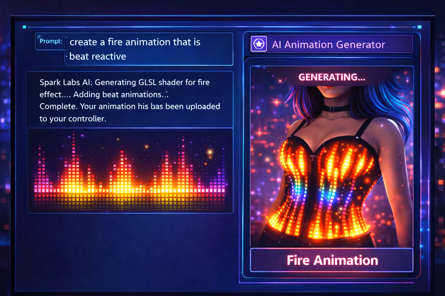 LED corset product image